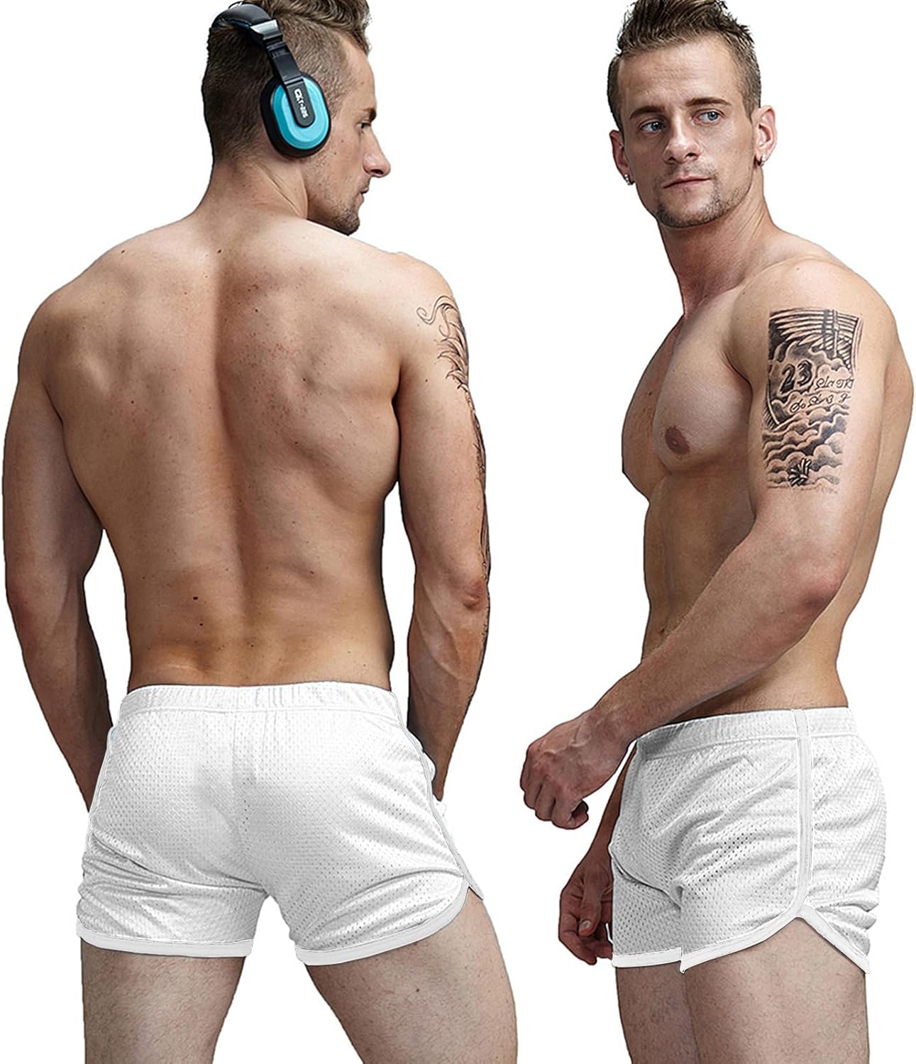 AIMPACT Mens Running Shorts Breathing Workout Gym Booty Short Shorts - Image 2