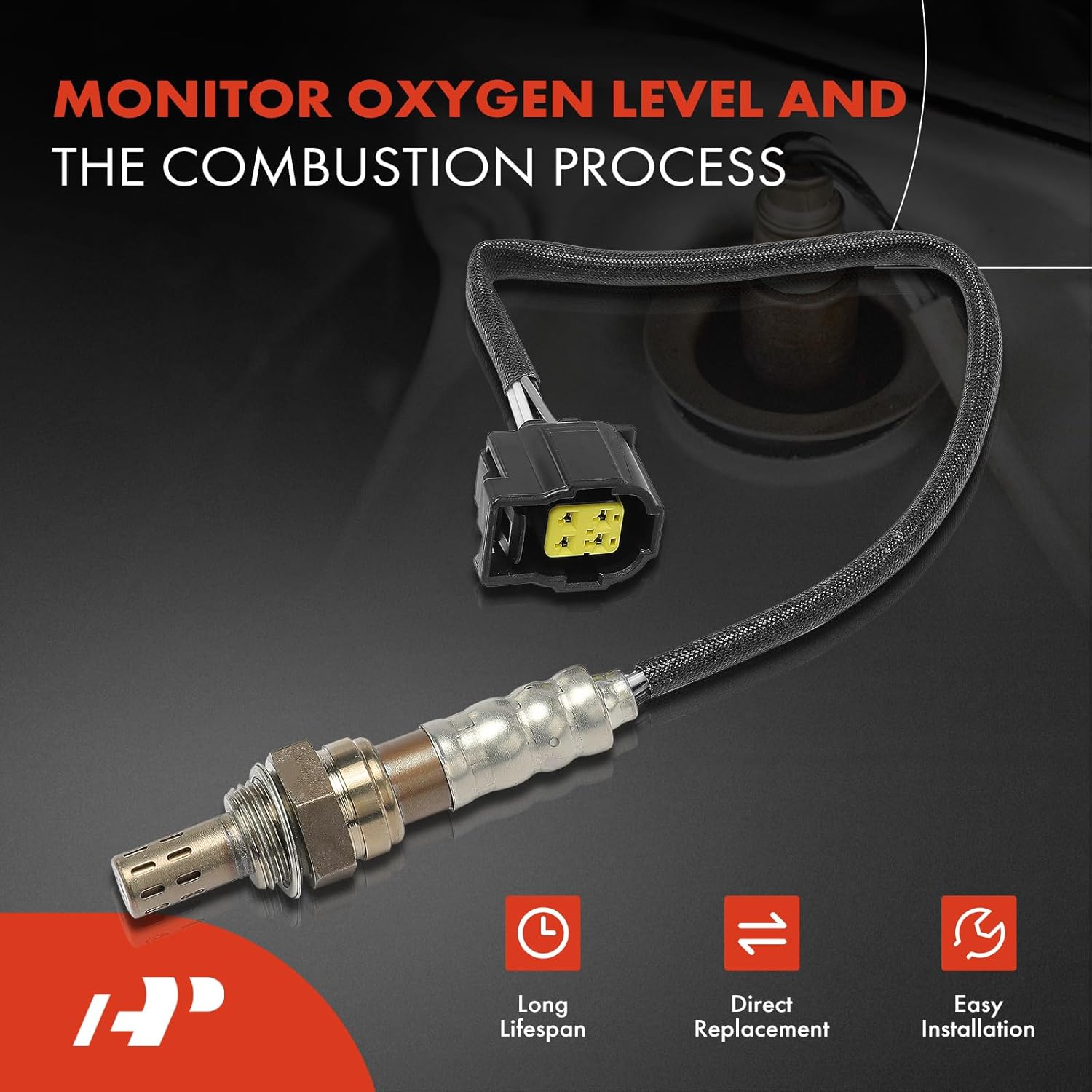 A-Premium O2 Oxygen Sensor Compatible with Chrysler 200, 300 & Dodge Avenger, Challenger, Charger, Journey, Durango & Jeep Grand Cherokee & Mercedes-Benz, 2-PC Set, Replace# 5149180AA