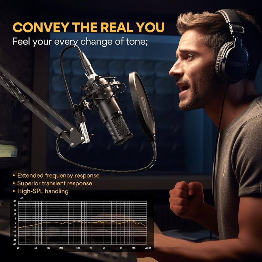 Amazon.co.jp: MAONO XLRマイク コンデンサーマイク マイクセット 単一