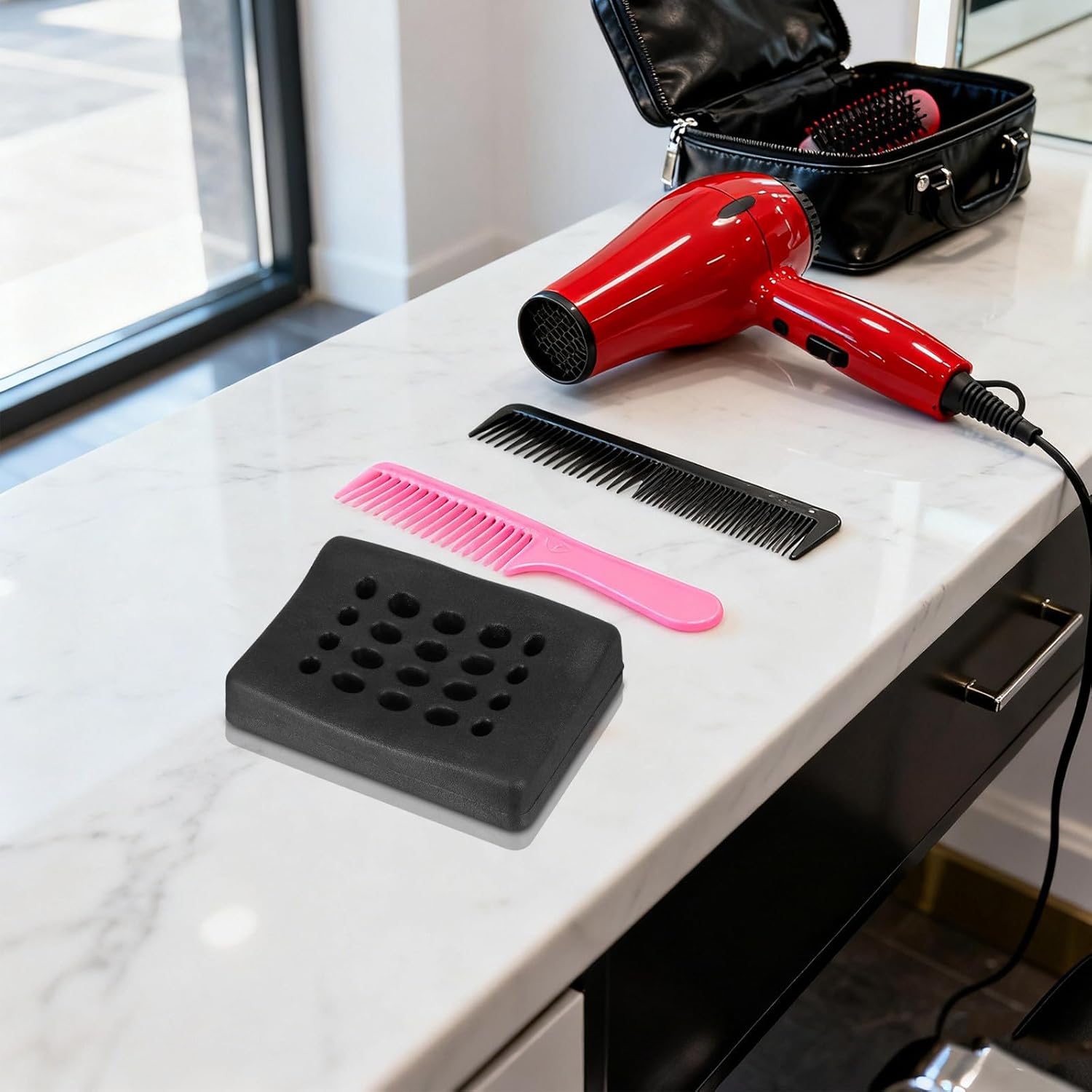 Shampoo Bowl Pillow Neck Pillow - Hollowed Hair Washing Cushion for Salon Basin - Silicone Hair Washing Sink Neck Support for Shampoo Chairs, Home Beauty Spas