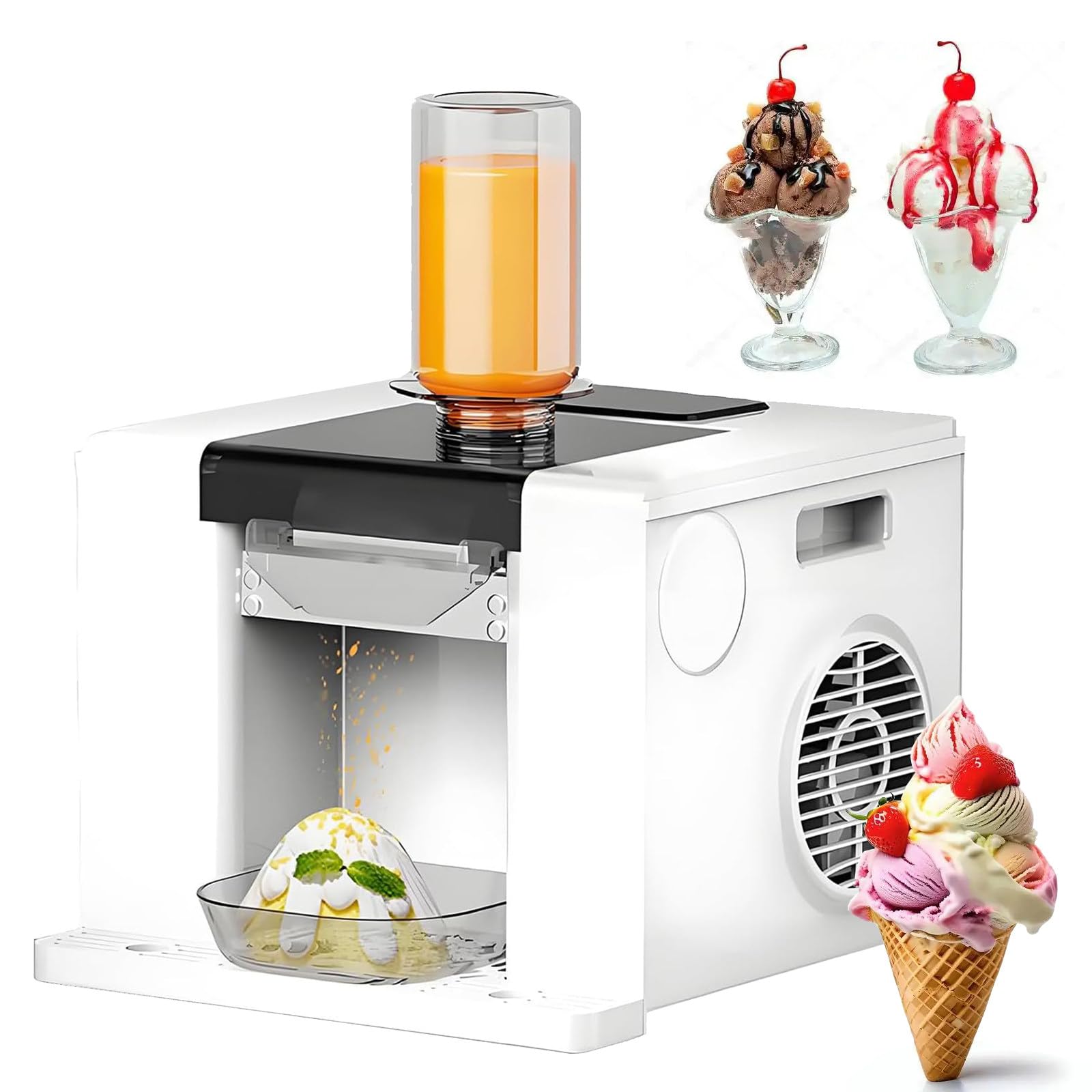 Machine à glace pilée 280W pour répondre au flux intense des bars en été