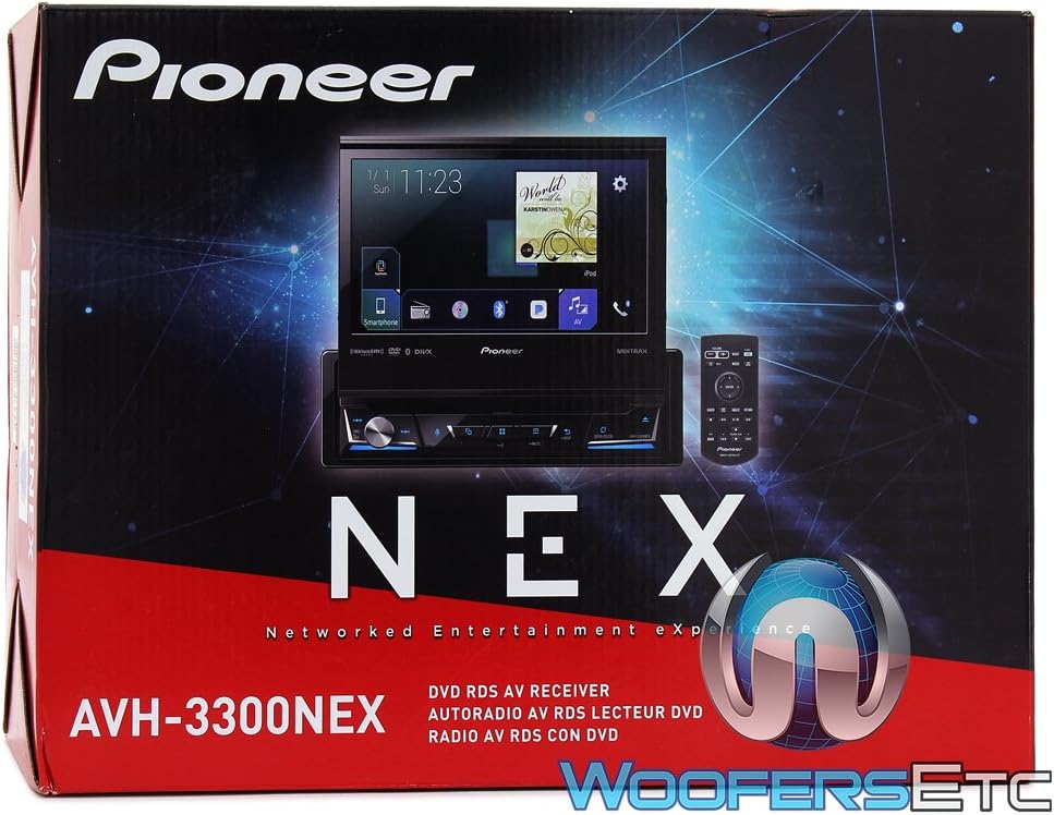 Pioneer AVH-3300NEX 7" Flip Out DVD Receiver with CarPlay, Android Auto and Bluetooth