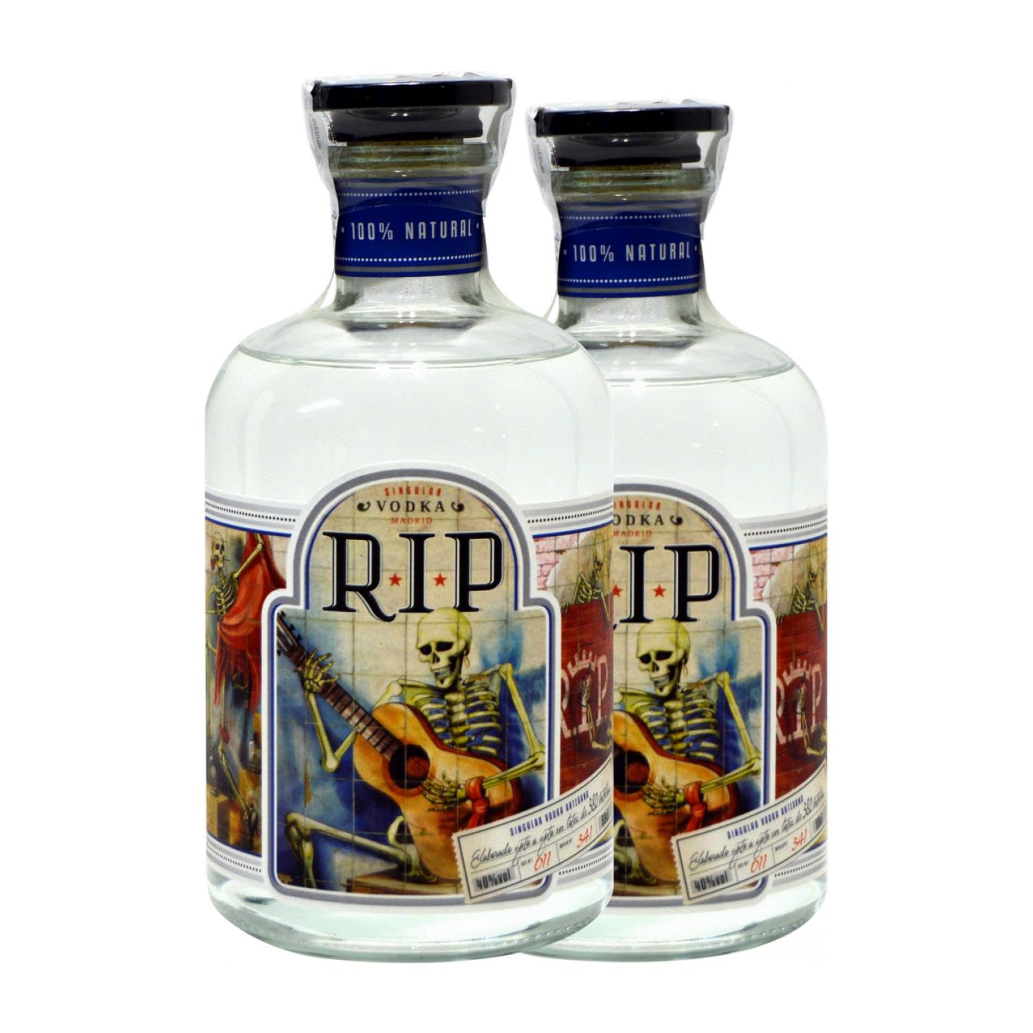 Vodka Singular Artesanos RIP Botella Medium 50 cl (Caja de 2 Botella Medium de 50 cl)