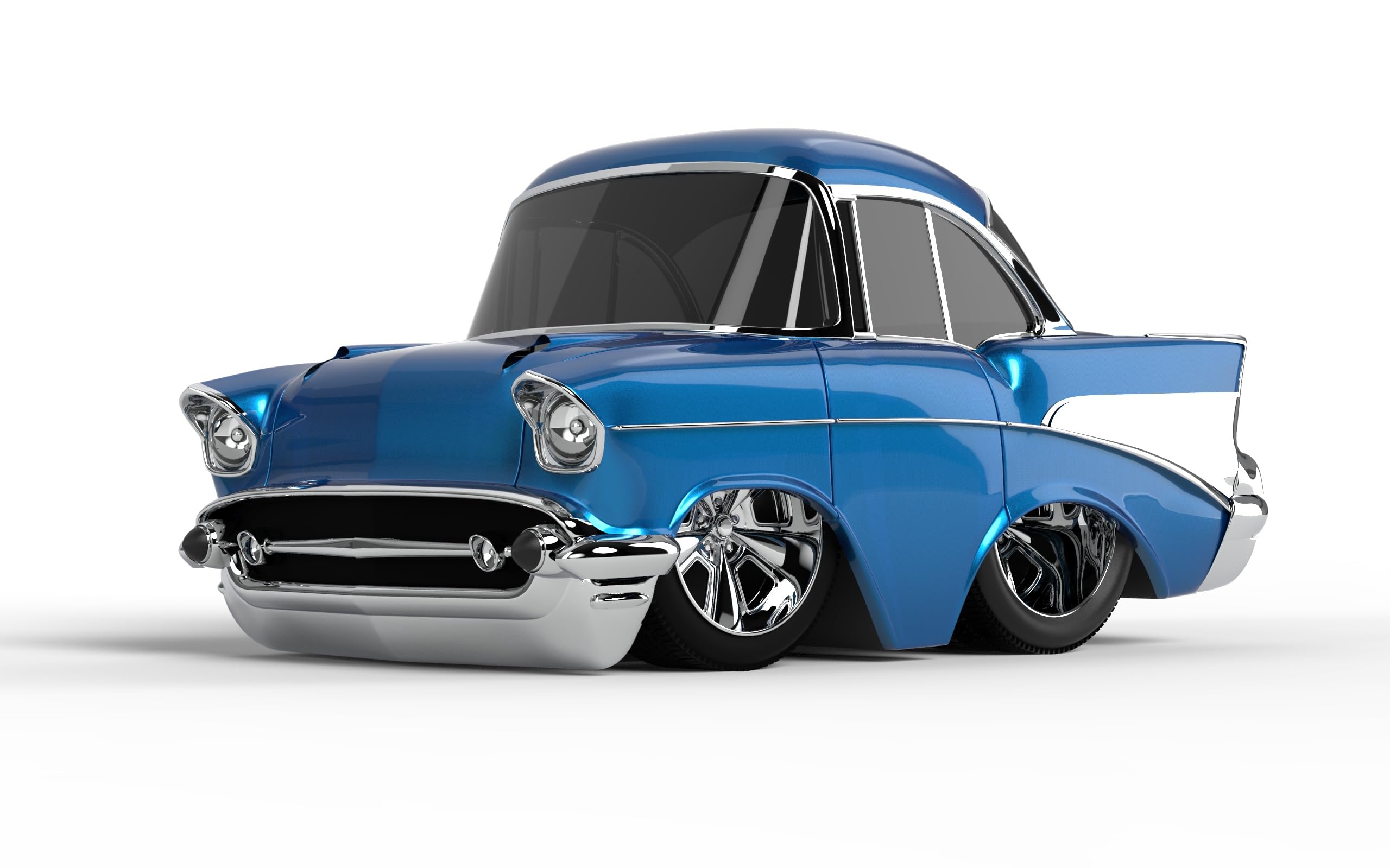 MGA Entertaintment CarTuned S2 1957 Chevy Bel Air - Mavi Custom Araba