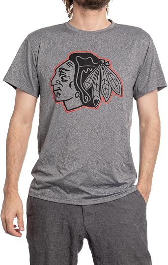 Calhoun NHL Mens Performance Rash Guard Base Layer Short Sleeve Moisture Wicking T-Shirt