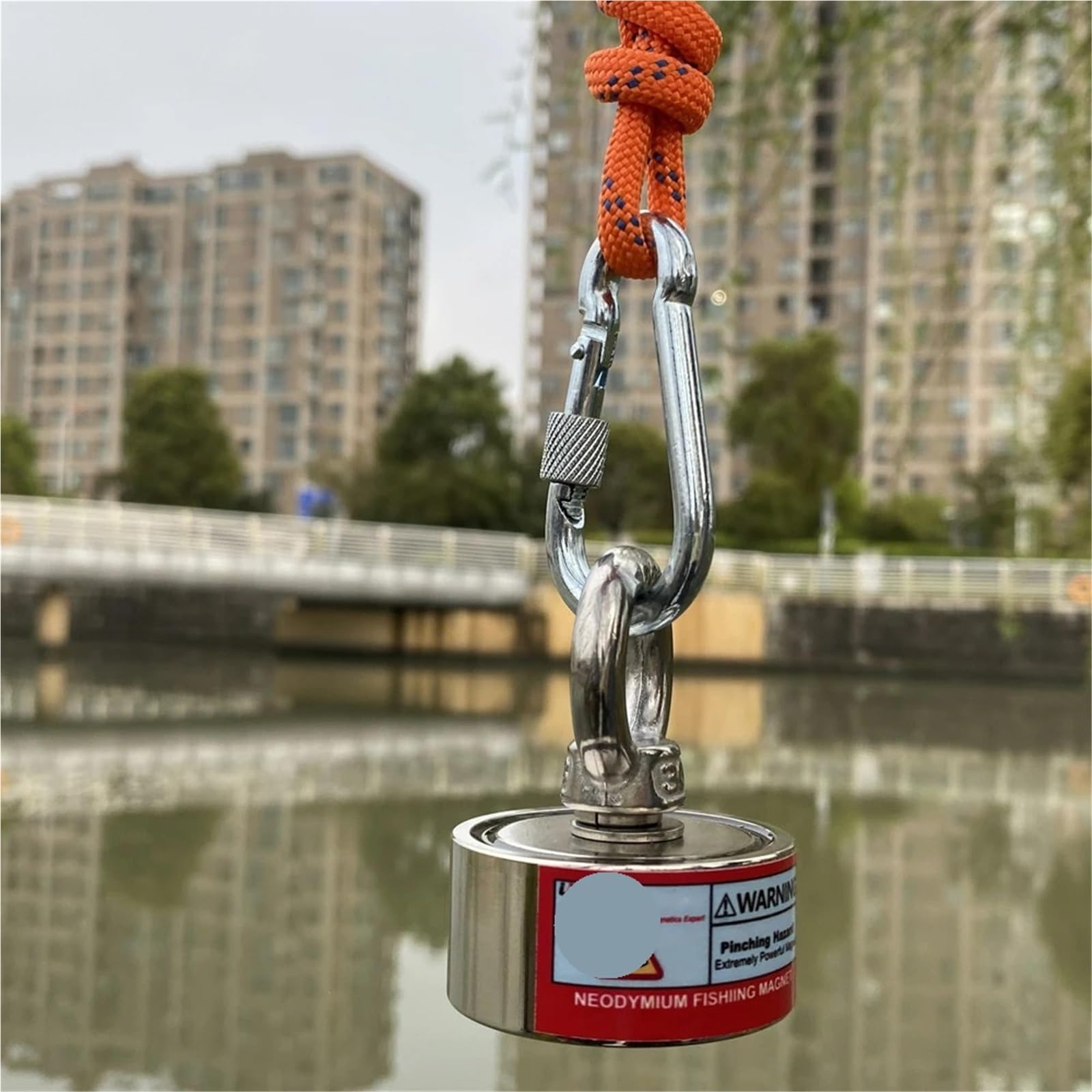 Magnete da Pesca Forti magneti magnetici con Vaso Profondo Magnete al neodimio di Recupero da Pesca N52 for la Ricerca per Pesca Magnetica(300KG)