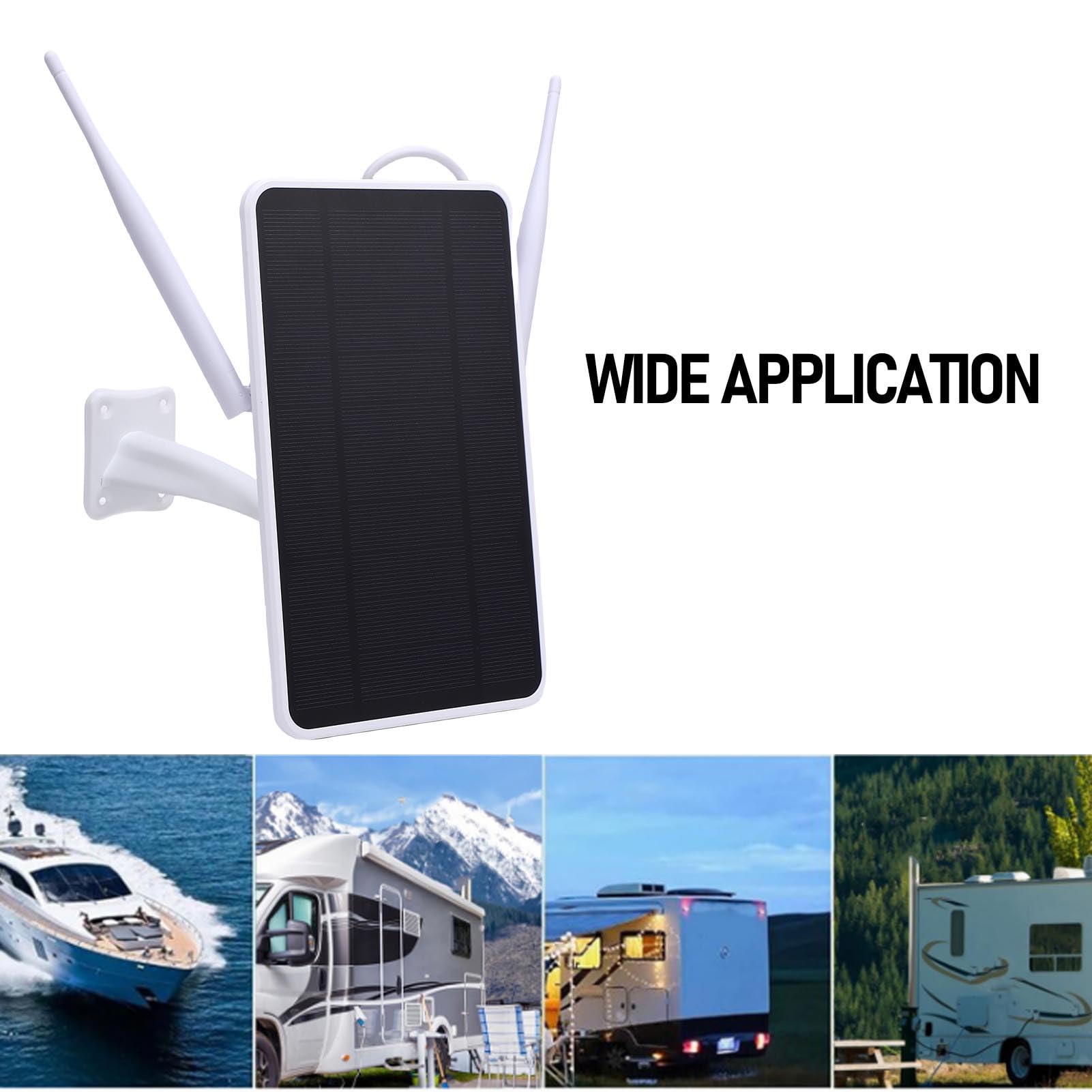 Modem Router Ad Energia Solare da 6 W, Ripetitore WiFi LTE 4G IP66 con Batteria da 12000 MAh e Slot per Scheda SIM, per Fattoria da Campeggio All'aperto (Versione europea)