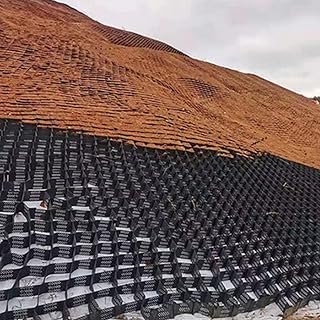 Ground Grid Large Expandable Pea Gravel Grid Ground Grid, Cuttable Anti-Deformation Permeable Paver System, DIY Patio Landscaping RV Geo Grids (Size : 2m x 5m (6.5ftx 16.5ft))