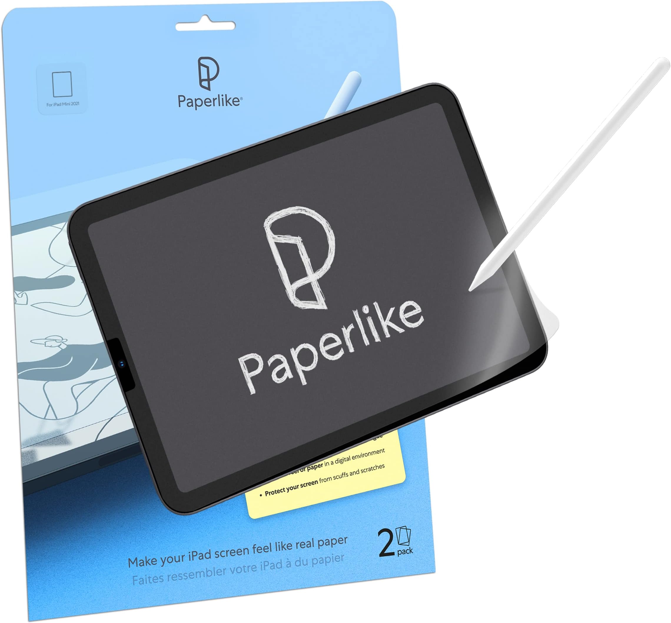 2.0 (2 Pieces) for iPad Mini 8.3" (2021) - Screen Protector for Drawing, Writing, and Note-taking like on Paper
