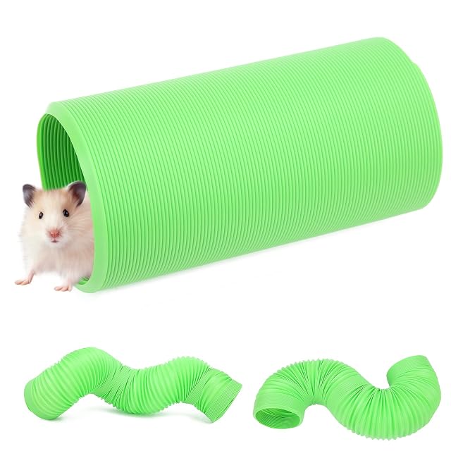 Foto 2 de 8 de Túnel retráctil para Mascotas, túnel de Juego para pequeños Animales de Juguete de túnel retráctil para visón…