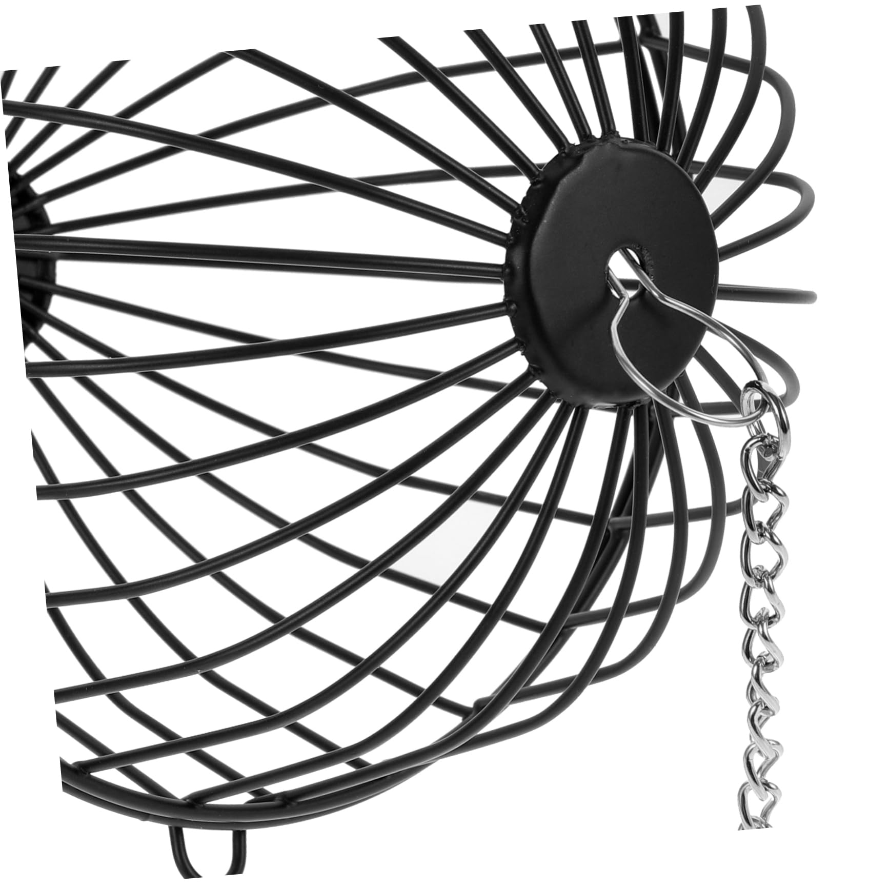 Milisten 2 Ensembles Nourrir Les Balles du Lanceur Râtelier À Foin Cage Boule De Foin pour Petits Animaux Foins Grille d'alimentation Auto Boule De Foin De Lapin Le Fer Black 3 Pièces * 2