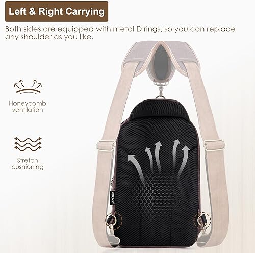 Miniatura 5 de Canvas Messenger Bag Sling Bag Crossbody Shoulder Bag for Men Women Travel Work Satchel Bags