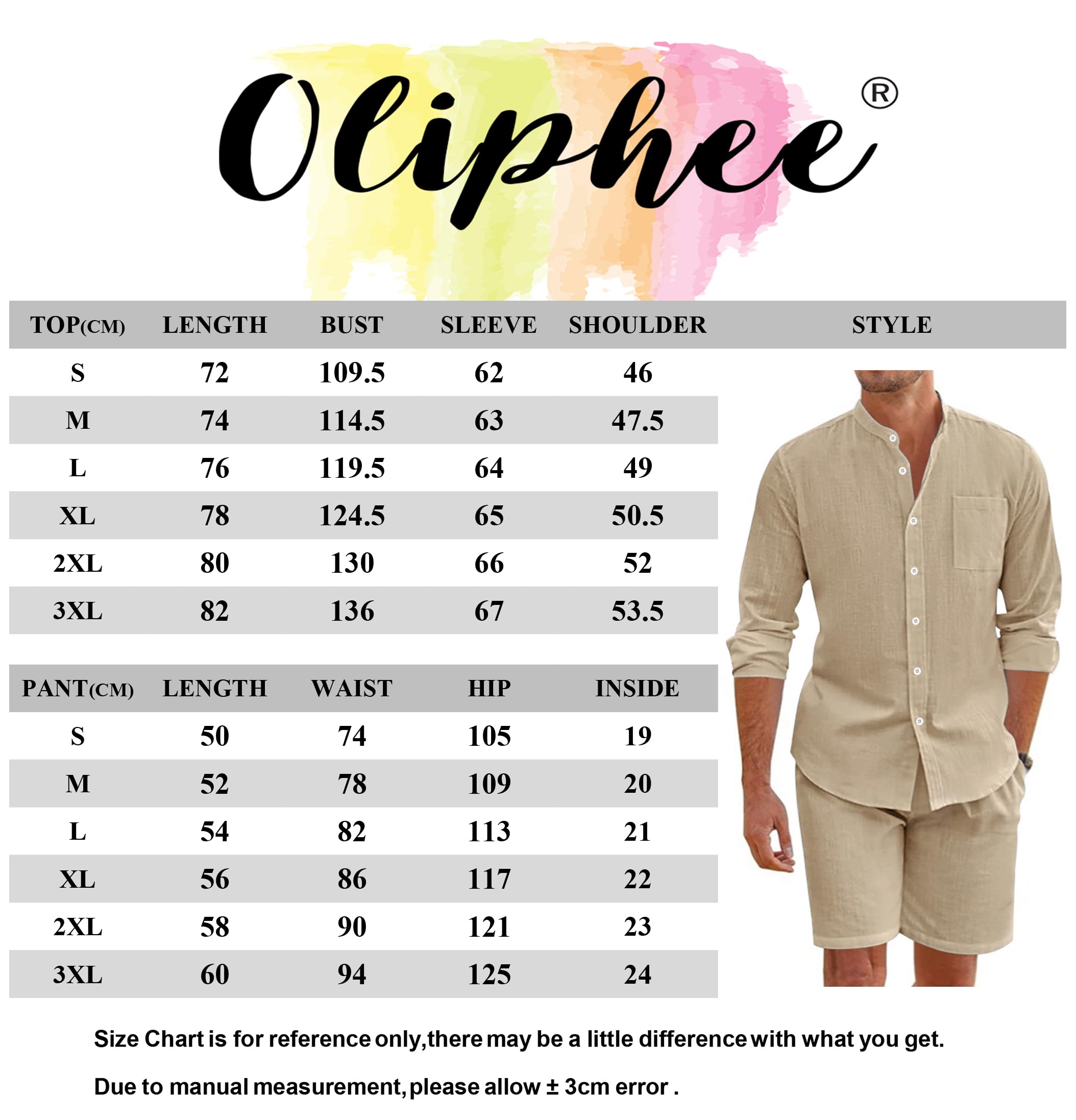 Chándal Hombre Lino 2 Piezas Camisa con Botones y Pantalones Cortos Verano Casual Playa