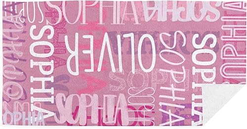 Miniatura 3 de Toalla de playa personalizada con nombre, toalla de playa más grande de 30 x 60 pulgadas, toallas personalizadas con monograma para el cuerpo,