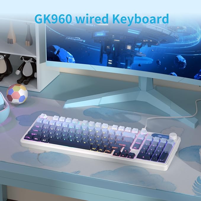 Teclado GK960 98 teclas 95% Layout Type-C miniatura 4