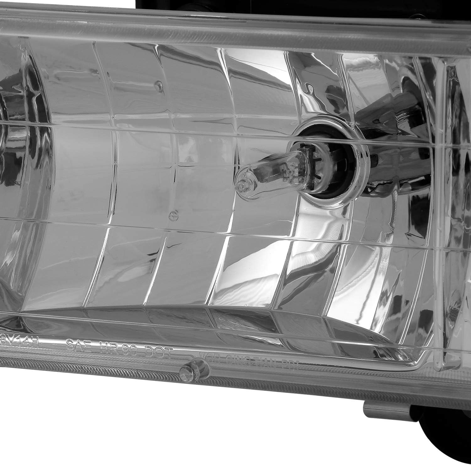 AKKON - For 94-98 Chevy C/K 1500/2500/3500 Tahoe Suburban Full Size C10 Chrome Headlights Driver+Passenger Headlamp