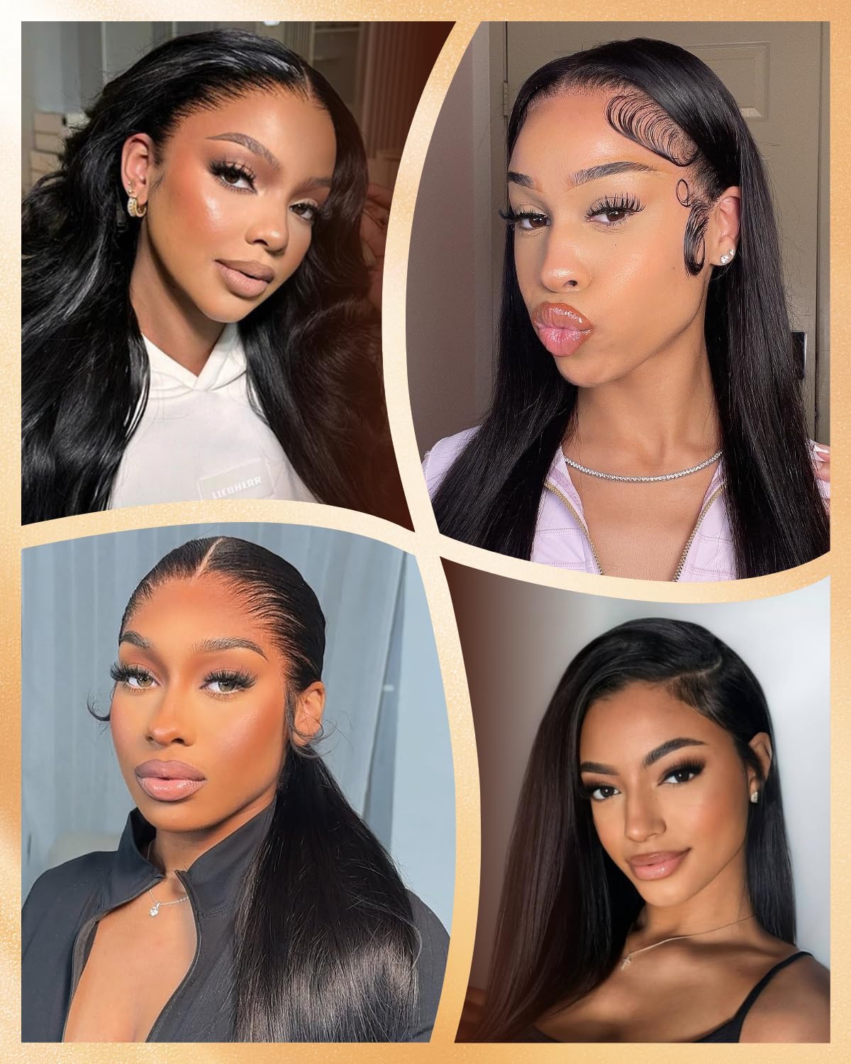 Arabella 13x6 Wear and Go Glueless Wigs Human Hair 15A Upgraded Full HD Lace Front Wigs Human Hair 210% Density Straight Wig Pre Plucked Pre Cut Drawstring Wig for Daily Beginner-Friendly 18 Inch