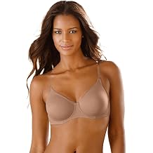 LASCANA Womens Clear Strap Underwire T-Shirt Bra with no Padding, Adjustable Straps, Extra Underwire Support