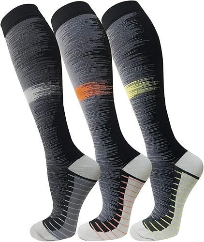 Miniatura 116 de FuelMeFoot - Paquete de 3 calcetines de compresión de color cobre, calcetines de compresión para mejorar la circulación, para mujeres y hombres, 00