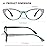 EYEURL Cat Eye Reading Glasses for Women Blue Light Blocking 3 Pack Computer Readers 1.75 with Spring Hinge Eyeglasses Stylish Bright Flashing Design