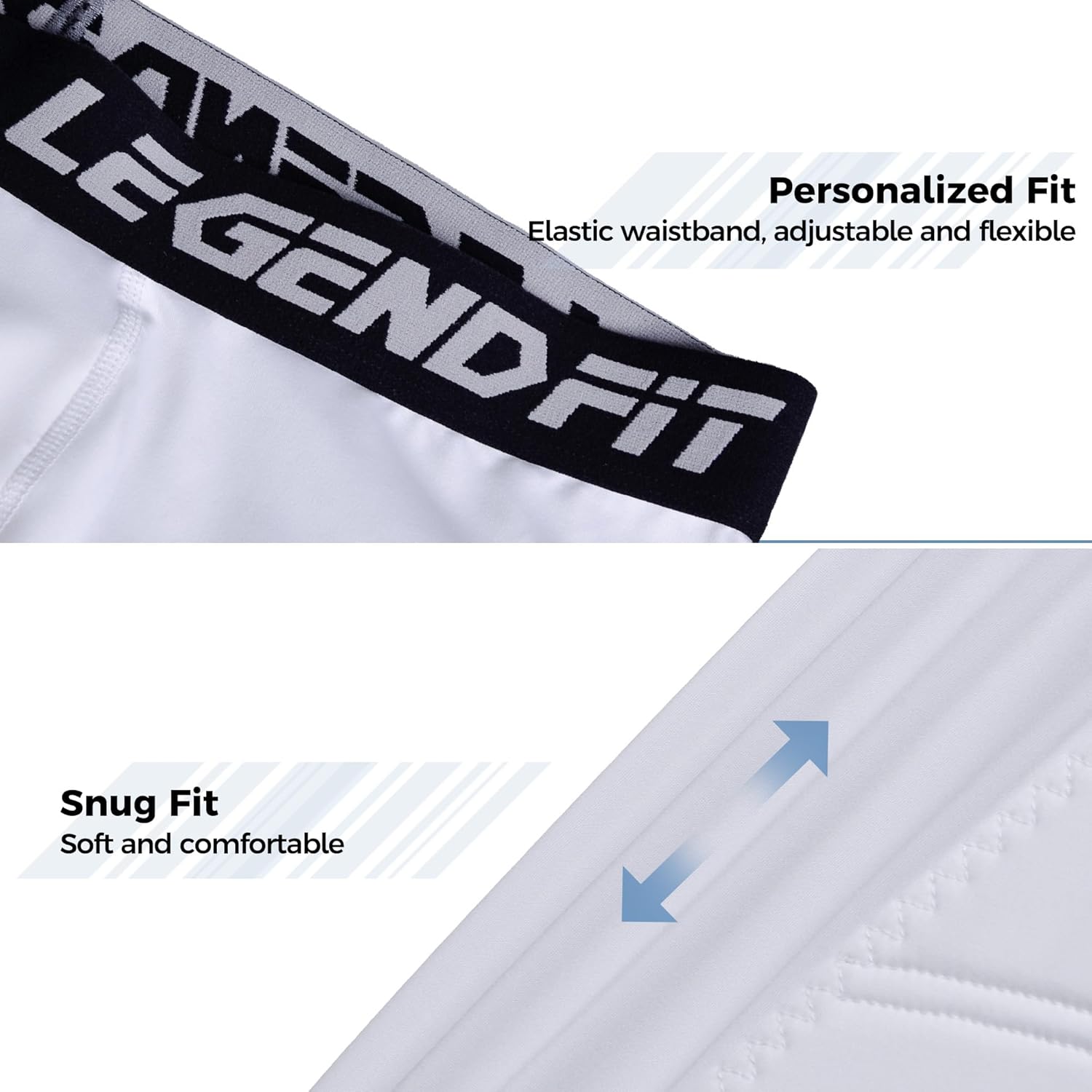 Men Adult Baseball Padded Sliding Shorts w/Cup Pocket (No Cup) Protective Compression Underwear Softball Football Lacrosse - Image 4