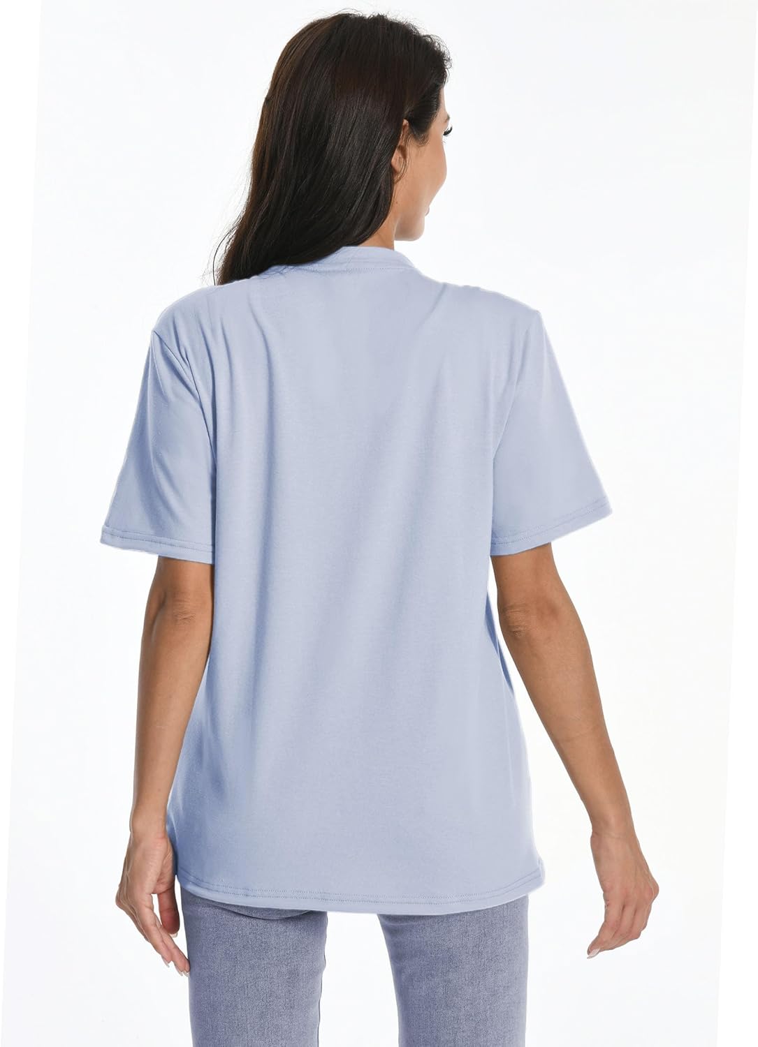 Post Mastectomy Zip Shirts with Drain Pockets Surgery Recovery Must Haves Clothing Comfy Short Sleeve Shirts - Image 3