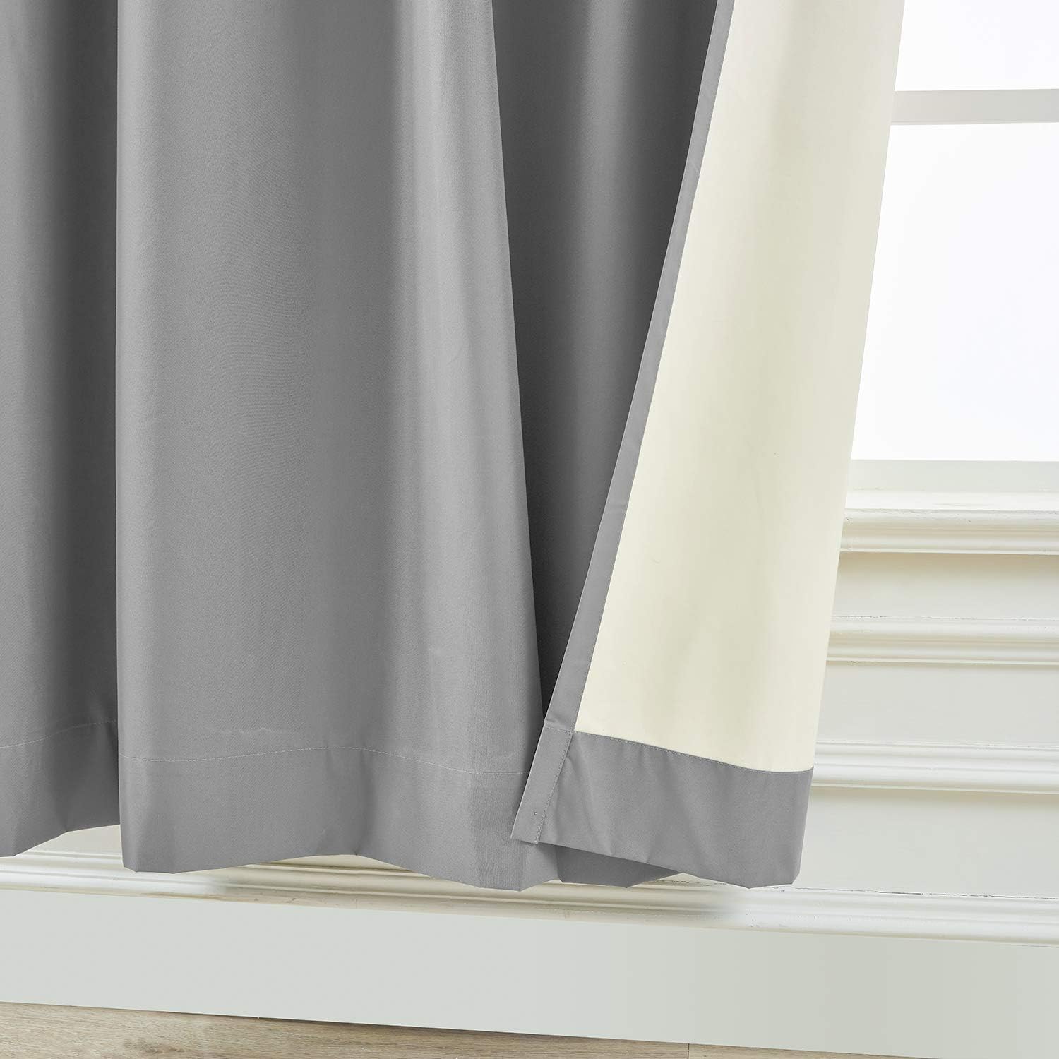 ChadMade 60Wx84L 100% Blackout Curtain Panel Pinch Pleated Dark Gray Drape with Foam Coated Liner Privacy Protection Full Shading Panel for Shift Worker Day Light Sleeper Bedroom (1 Panel)