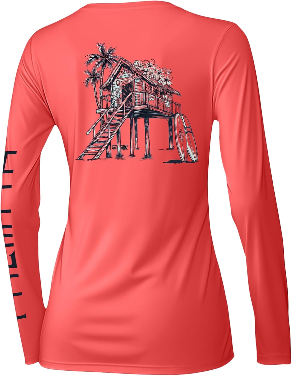 Palmyth Fishing Shirts for Women UPF 50+ Long Sleeve Fishing Shirt with Sun Protection Lightweight Quick-Dry T-Shirt