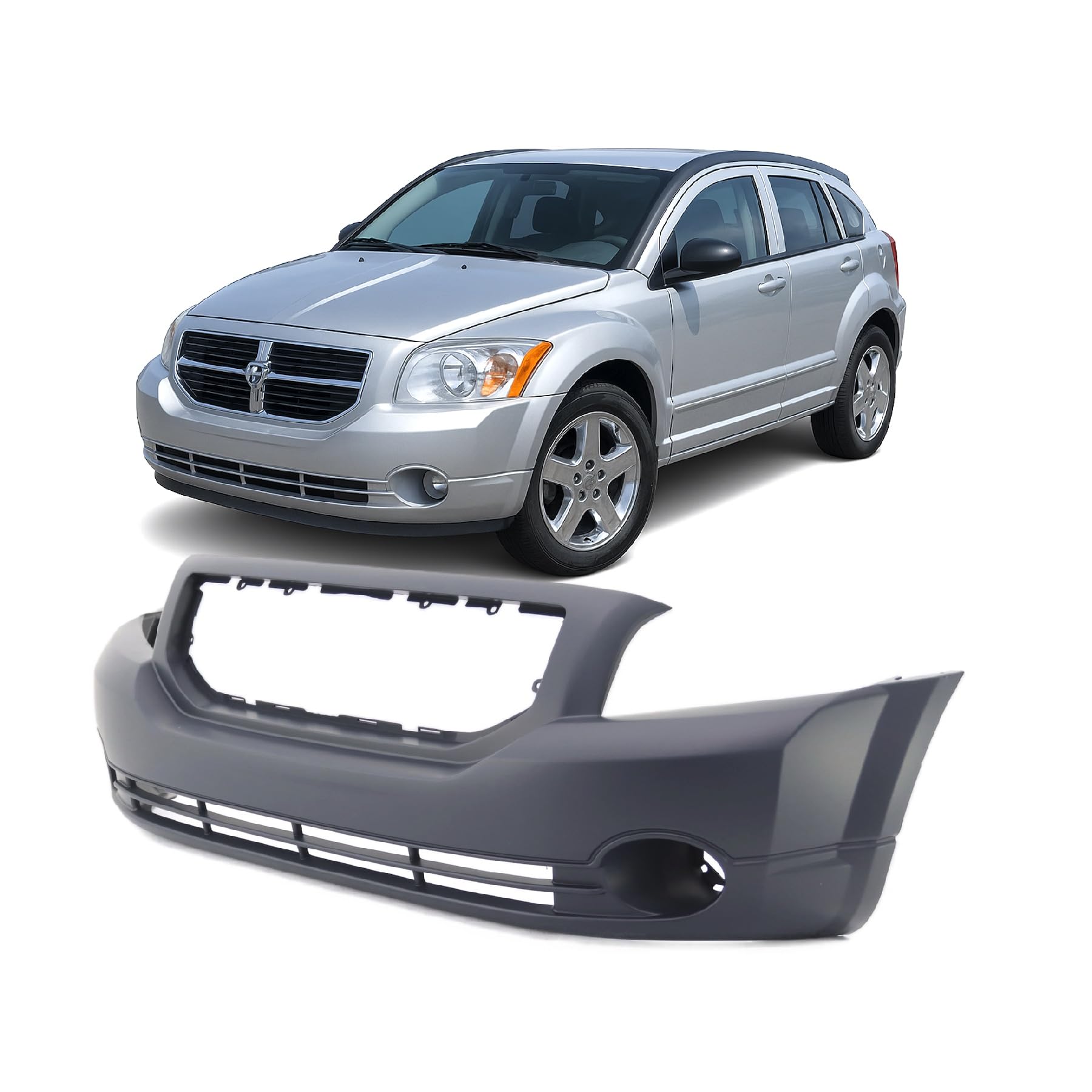 FitParts Compatible with Dodge Caliber 2007–2012 Front Bumper Cover