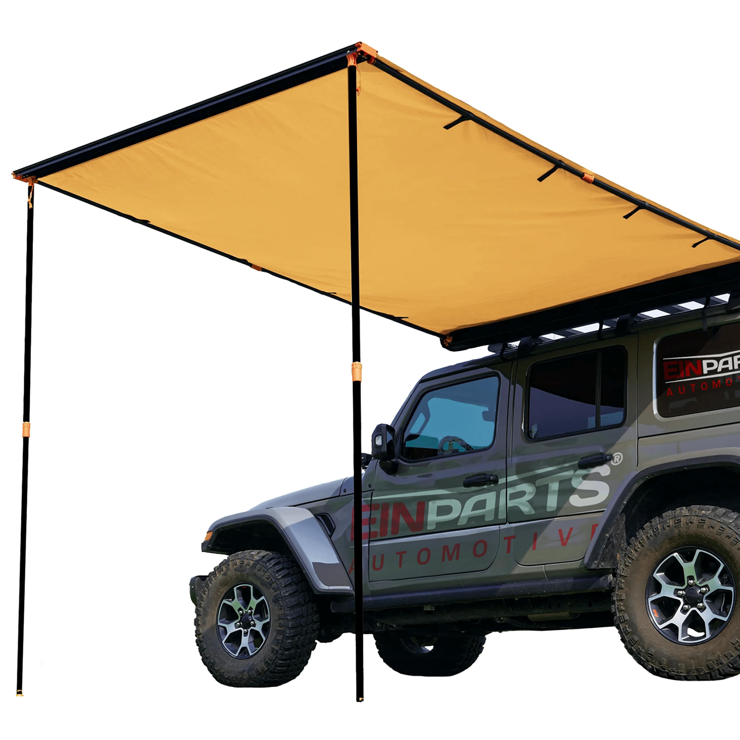 EinParts Markiza Dachowa EPTENT01, 200x300 cm, Wodoodporna, 6,1 m² Cienia, Regulowana Wysokość, na Kemping i Off-Road