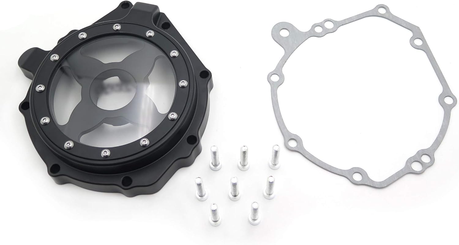 HONGK- Engine Stator Cover See Through Compatible with 04-07 CBR1000RR/ 04-14 CB 1000RR Black [B01MQQO78P]