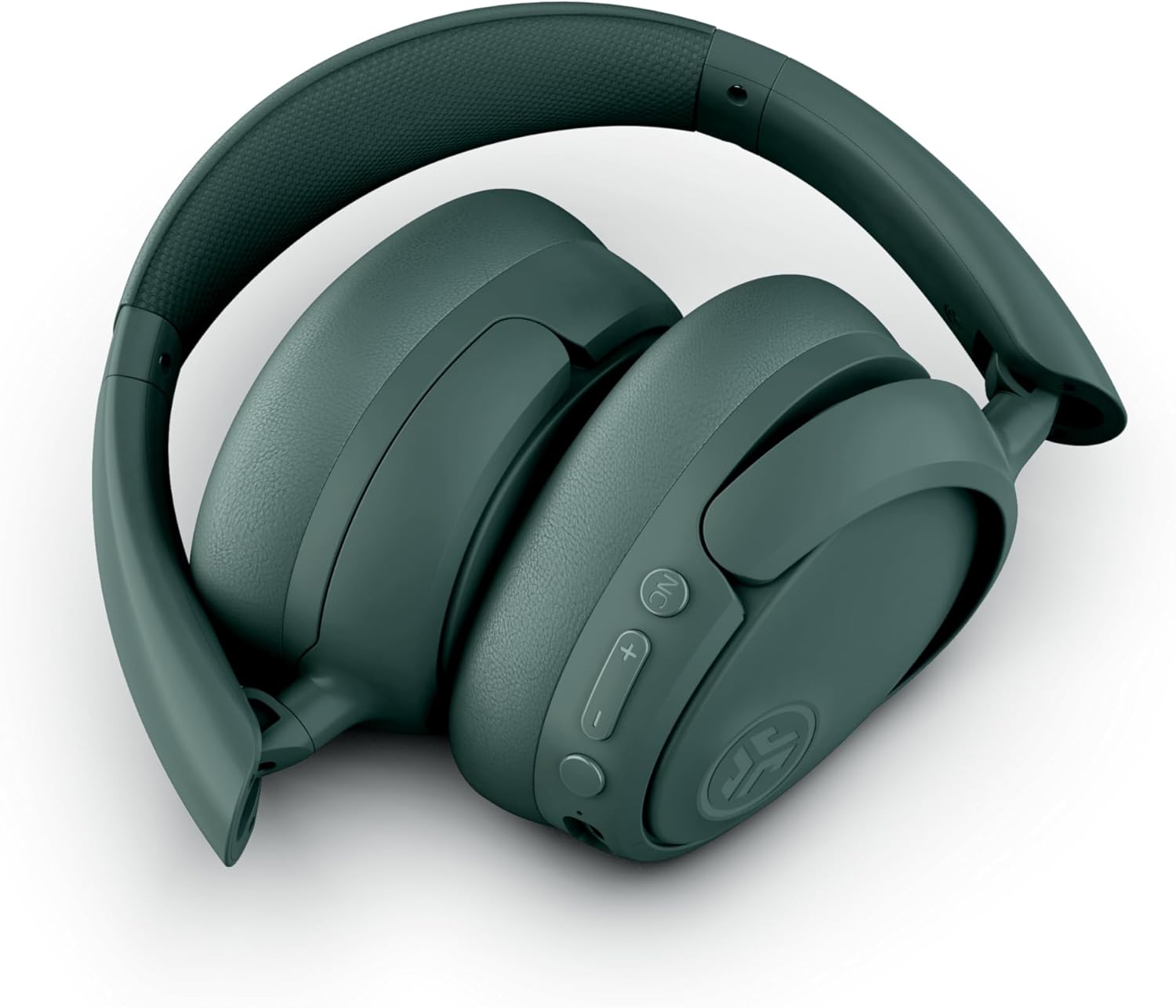 JLab JBuds Lux ANC headphones in a folded position