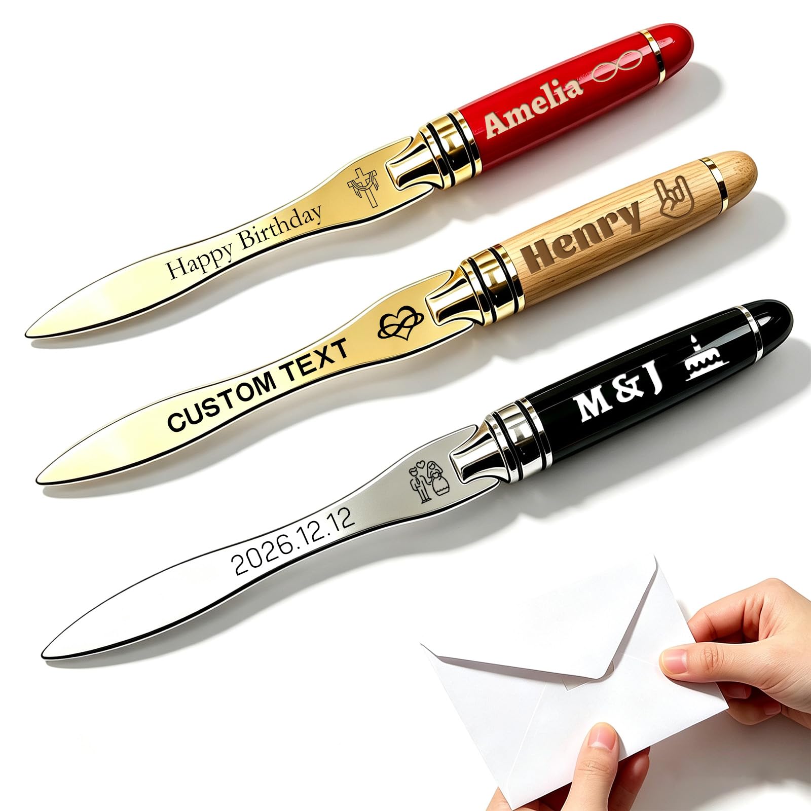 Personalized Letter Opener Custom Engraved Envelope Mail Slitter