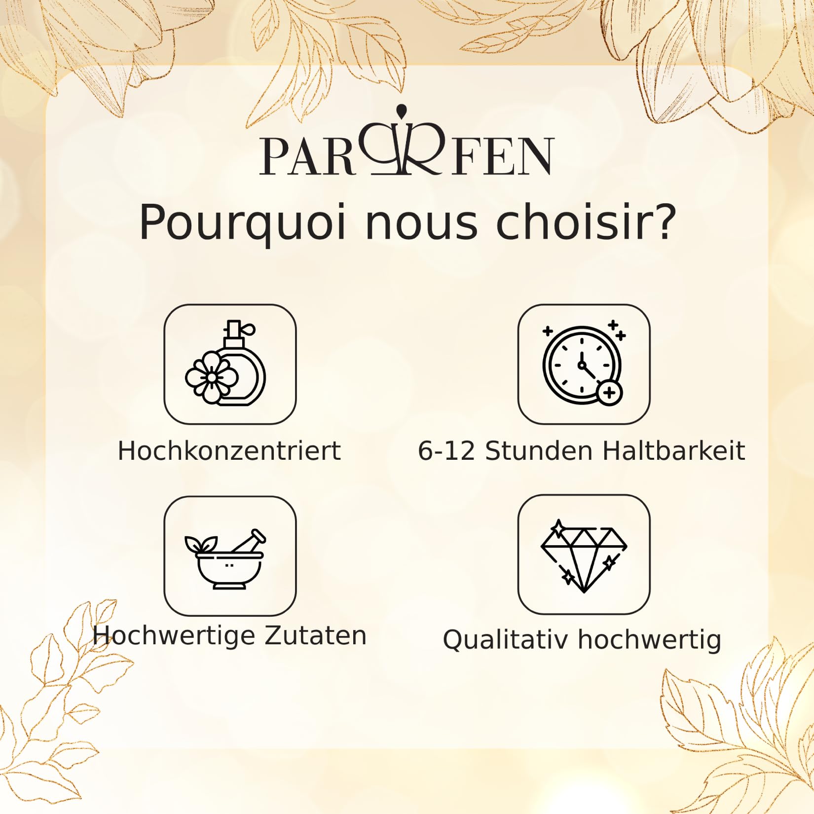 PARFEN DARK OPIATH - woda perfumowana dla kobiet, 100 ml silnie skoncentrowany zapach z esencjami z Francji