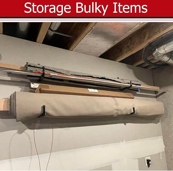 Large Garage Storage Hooks, 31.5 CM Heavy Duty Garage Storage Organizer Wall Mount Hanging Hanger, Each Hook Max Load 45KG