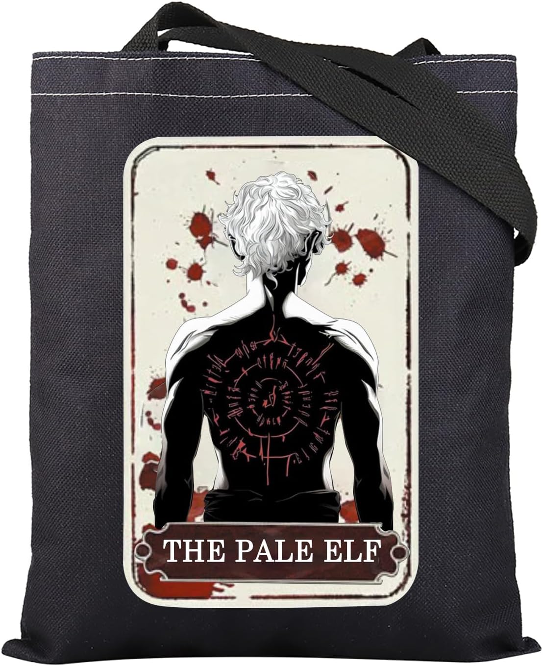 TGBJE BG3 Tote Bag BG3 Video Game Lover Gift The Pale Elf Shoulder Bag Astarion Grocery Shopping Bag (Pale Elf tote)
