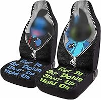 Vista 57 de Horror Nightmare Skellington - 2 fundas de asiento delantero para automóvil, camión, SUV, regalos de Navidad, funda de asiento de cubo duradera, 03.