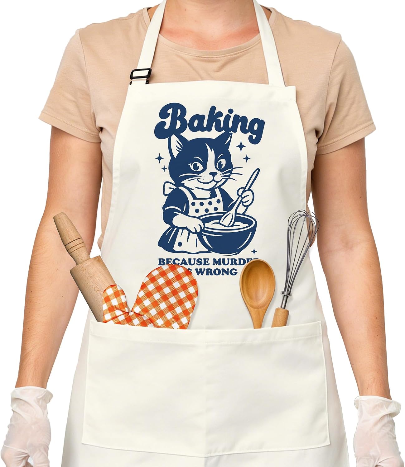 Sourdough Apron Gifts for Bakers, Adjustable Apron, Gifts for Bread Bakers, Perfect for Baking Cooking