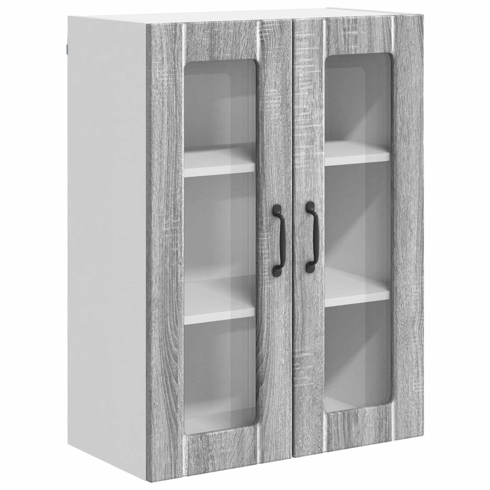 Décor Sonoma gris pour front de lave-vaisselle 60 cm de cuisine moderne