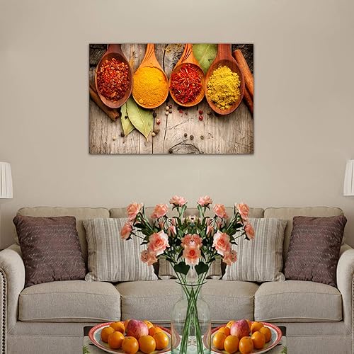 Vista 303 de Arte de decoración de pared para comedor, cocina, cocina, comedor, especias, verduras, cocina, comedor, decoración de pared, pintura artística