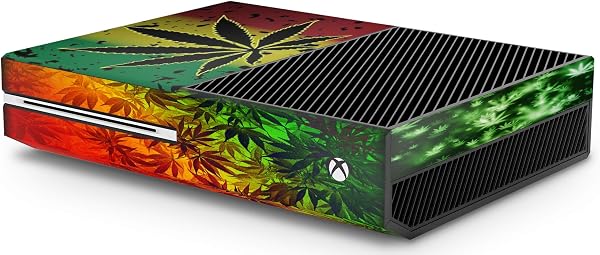 GNG WEED Console Skin Decal Sticker + 2 Controller Skins compatible with Xbox One & Kinect - 2
