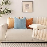 Vista 4 de LANANAS Fundas de almohada neutrales para sofá de 18x18 pulgadas Juego de 4 fundas de almohada decorativas estilo granja boho para sala de estar