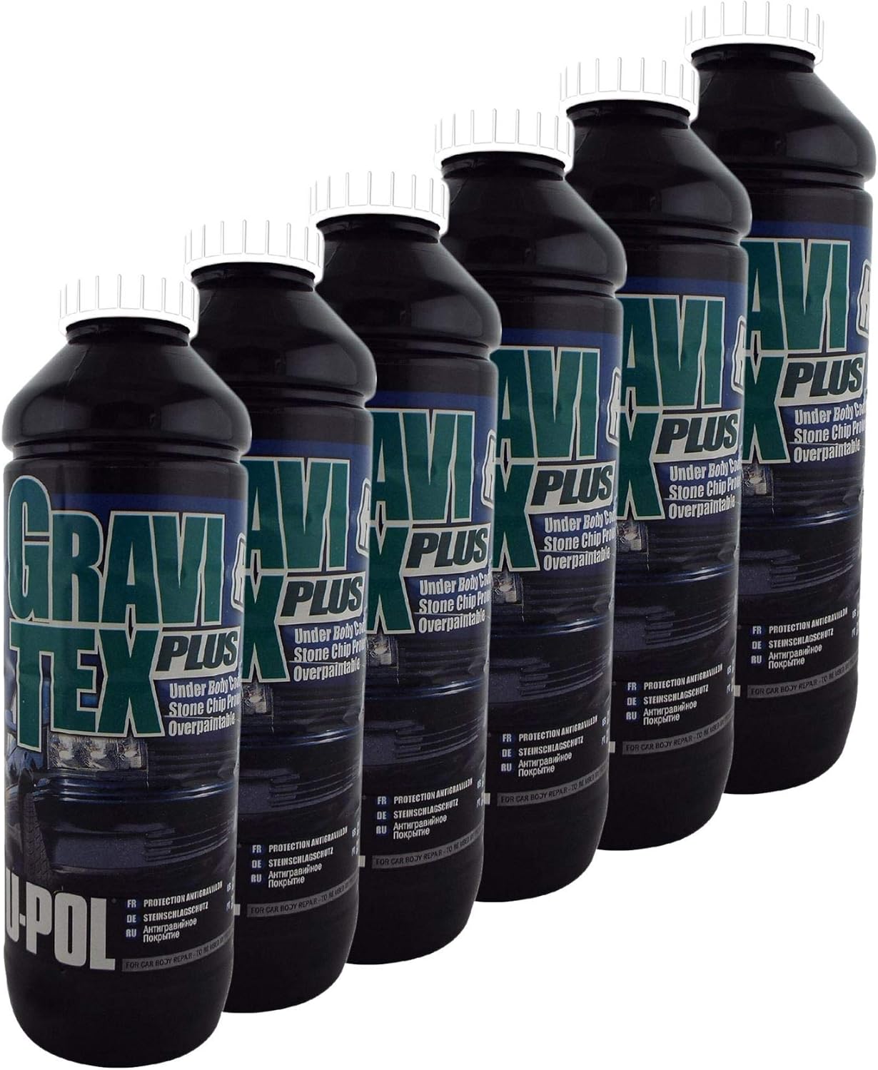 Gravitex UPol White Professional Stone Chip Protector 6 x 1 Litre