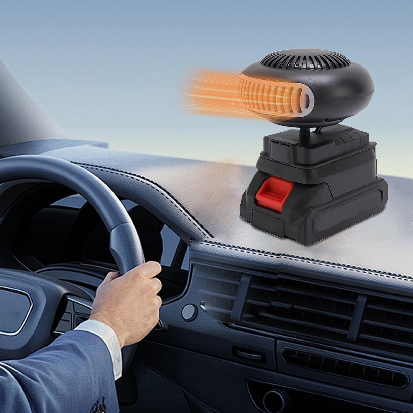 Riscaldatori Auto Per Veicoli 360 Gradi Regolabile Elettrico Antiappannante | Riscaldatore Per Automobili Per Spostamenti Mattutini Guida Invernale Parcheggio Esterno Campeggio Veicolo Cam