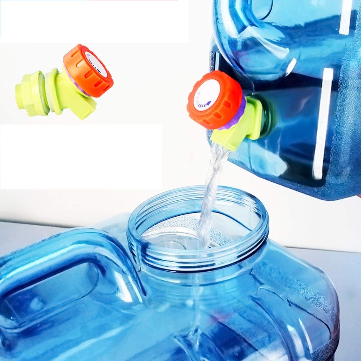 Jerrican Alimentaire 22L Réservoir d'eau en Plastique avec Robinet Bidon d'eau Sac d'eau Jerrican Alimentaire Parfait pour Le Bureau Camping Jus De Fruits Cocktails