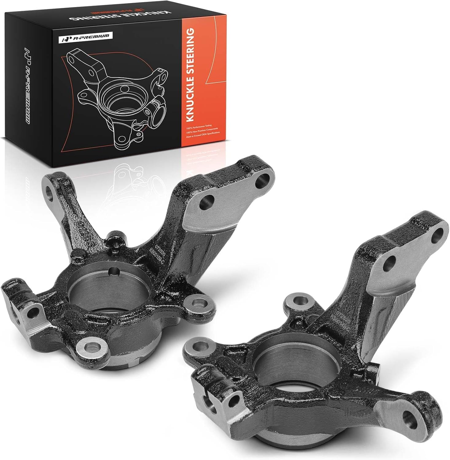 A-Premium Set of 2 Front Suspension Steering Knuckles Compatible with Nissan Versa 2012-2019, Micra 2015-2019, Versa Note 2014-2019, 1.6L, Driver and Passenger Side