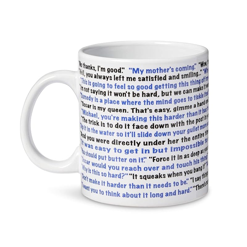 Official The Office That’s What She Said 20-Ounce Mug - Ceramic Cup For Hot Coffee, Tea, Cocoa - Every That's What She Said Joke from All Seasons - Licensed NBC Items