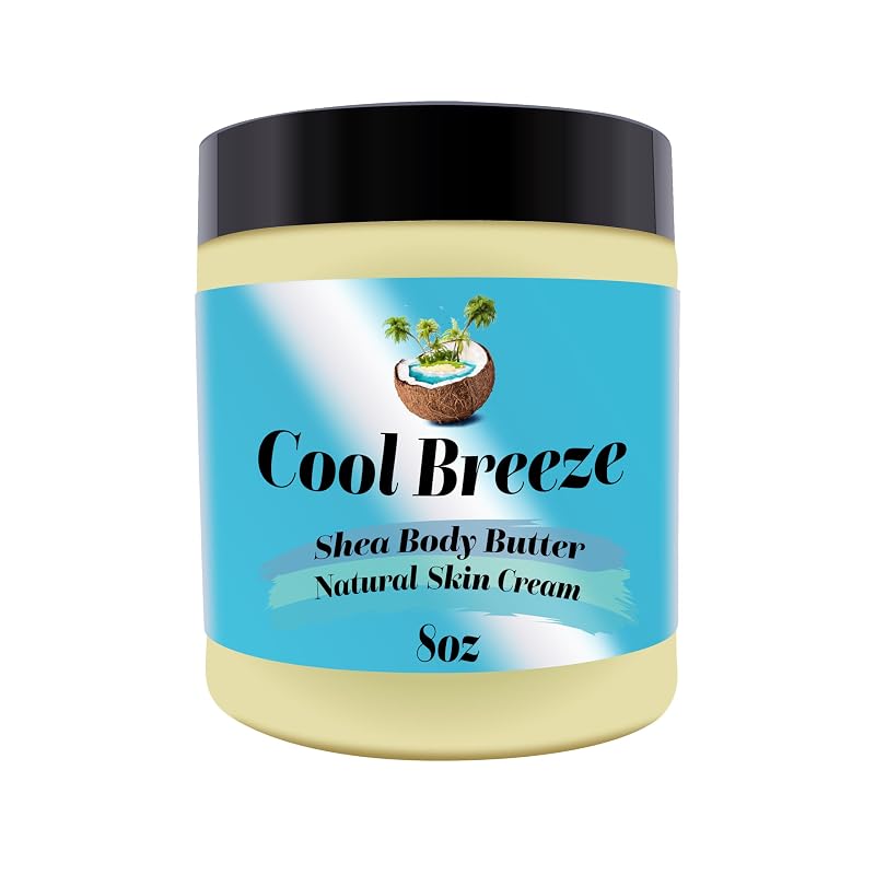 Manteiga corporal com manteiga de karité Black Lavish Essentials, fragrância Cool Breeze, 227 g