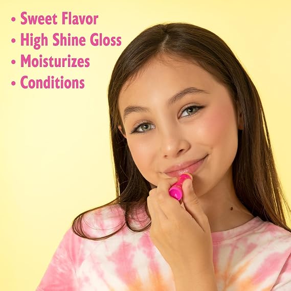 Lip Smacker Lippy Pals Sanrio Hello Kitty, Flavored Moisturizing & Smoothing Soft Shine Lip Balm, Hydrating & Protecting Fun Tasty Flavors, Cruelty-Free & Vegan - Cheerful Cherry