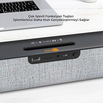 Lecoo DS108 Kablosuz Bluetooth 10W Soundbar Taşınabilir Stereo Hoparlör Beyaz